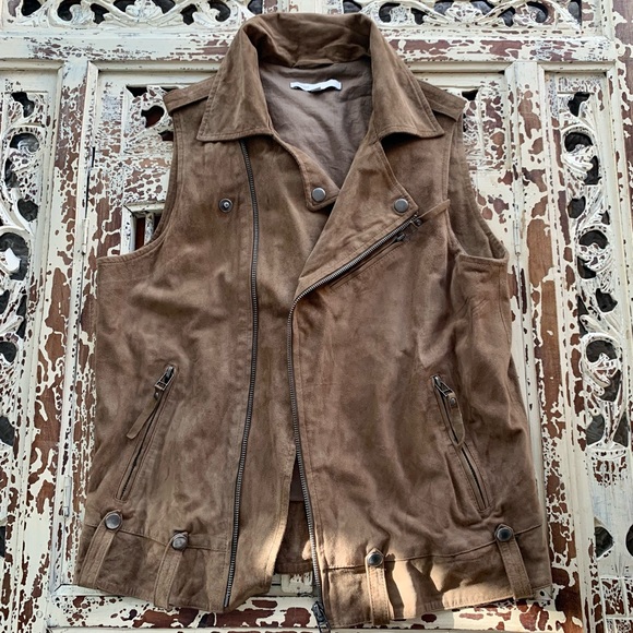 Maje Suede Vest - Picture 1 of 6